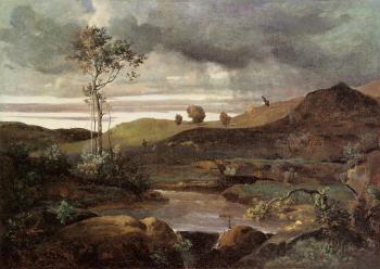 Jean-Baptiste-Camille Corot : The Roman Campagna in Winter